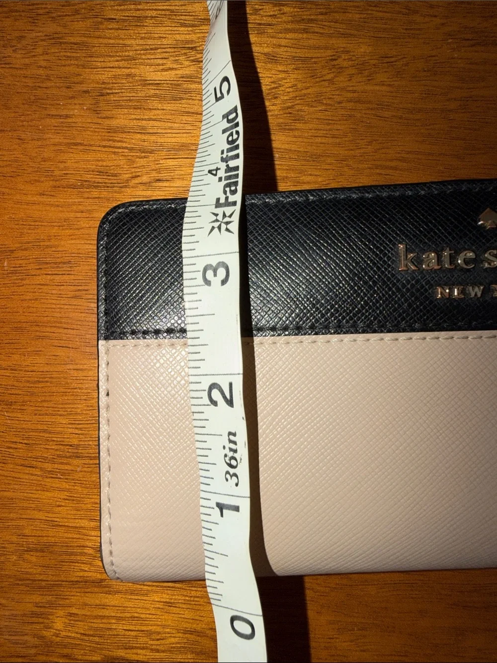 kate spade Black and Cream Colorblock Continental Wallet
